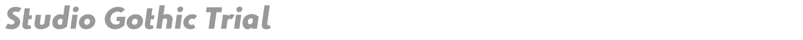 Studio Gothic font preview